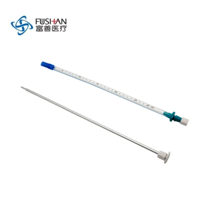 China Großhandel heiß verkaufte medizinische Einweg-PVC-Thoraxdrainage mit Aluminium-Trokar und verschiedenen Modellen